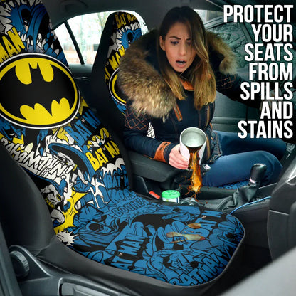 Batman Car Seat Cover Set - Automotive Accessories - PersonalizedFury
