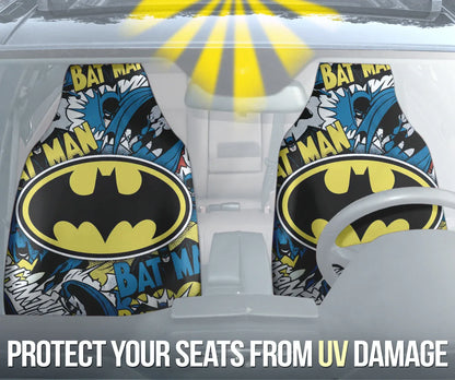 Batman Car Seat Cover Set - Automotive Accessories - PersonalizedFury