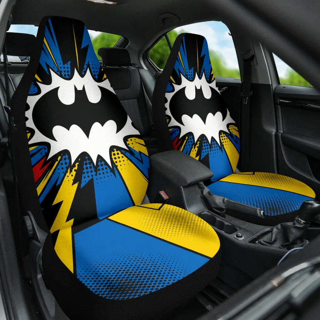 Batman Car Seat Covers Set for Vehicles - PersonalizedFury