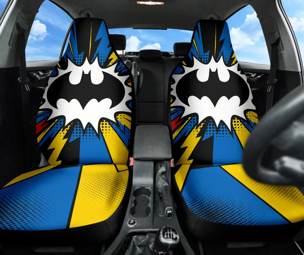Batman Car Seat Covers Set for Vehicles - PersonalizedFury