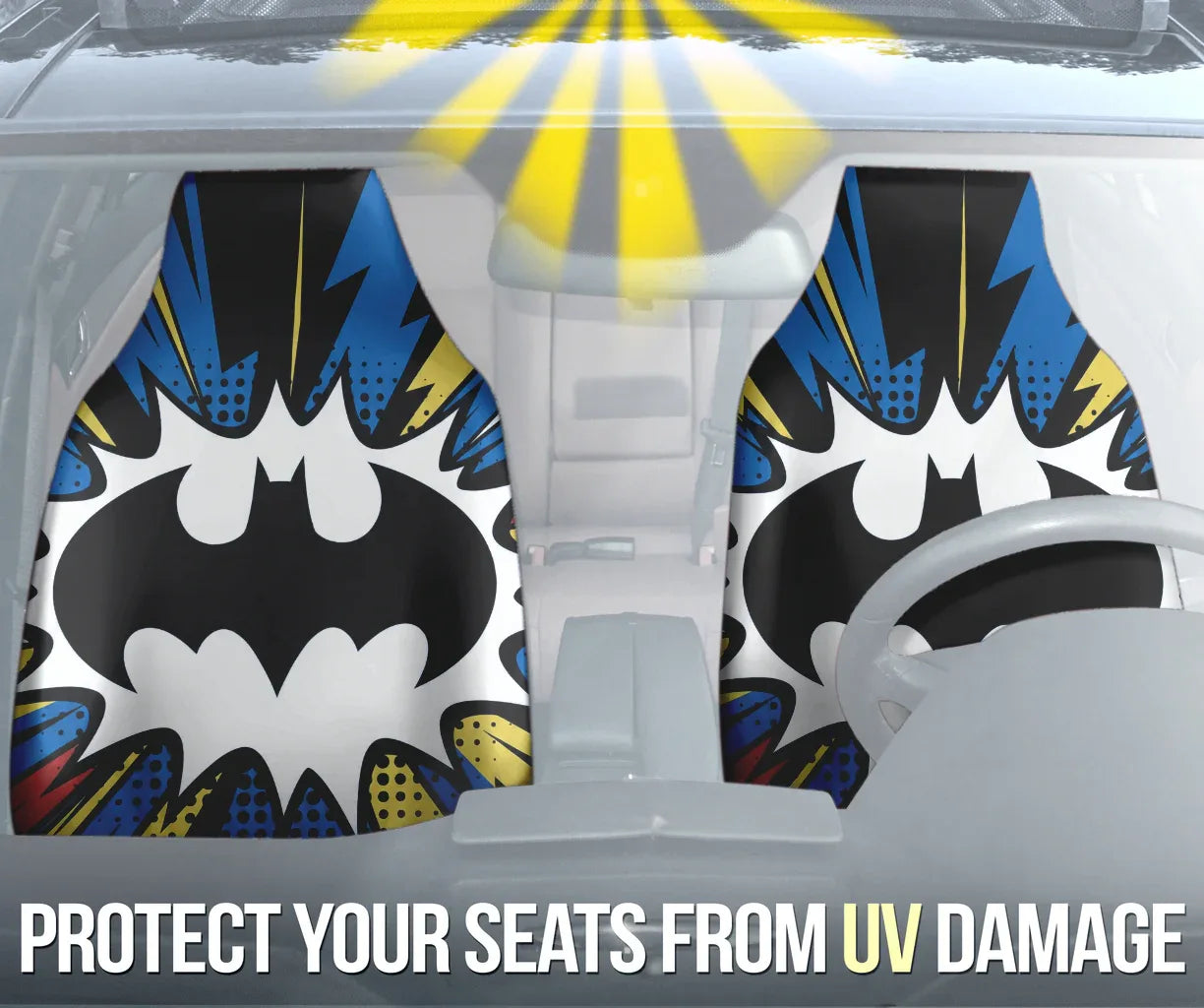 Batman Car Seat Covers Set for Vehicles - PersonalizedFury