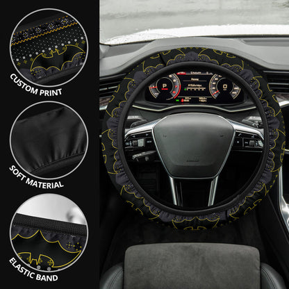 Batman Christmas Premium Custom Car Steering Wheel Cover
