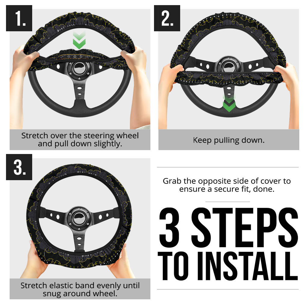 Batman Christmas Premium Custom Car Steering Wheel Cover