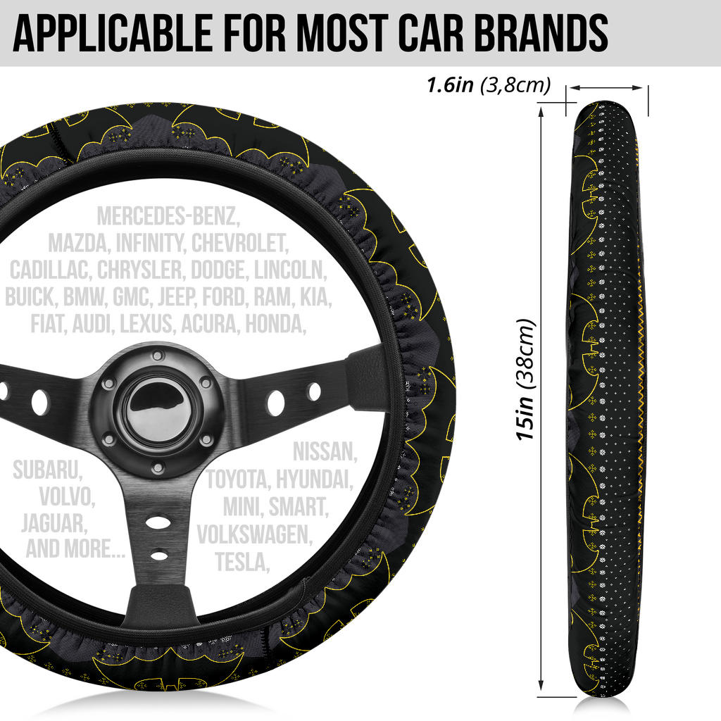 Batman Christmas Premium Custom Car Steering Wheel Cover