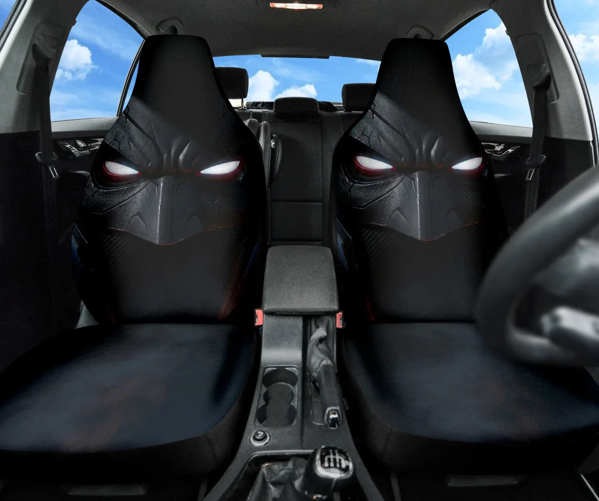 Batman Eyes Car Seat Covers - PersonalizedFury