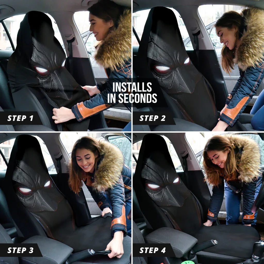 Batman Eyes Car Seat Covers - PersonalizedFury