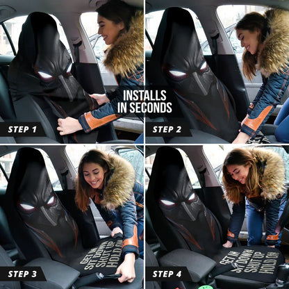 Batman Face Eyes Car Seat Covers - PersonalizedFury