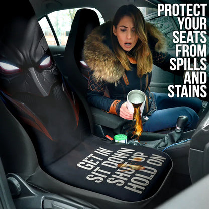 Batman Face Eyes Car Seat Covers - PersonalizedFury