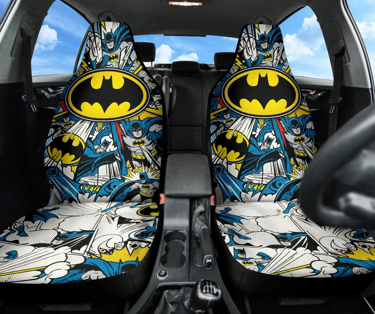 Batman Front Car Seat Covers - Car Accessories - PersonalizedFury