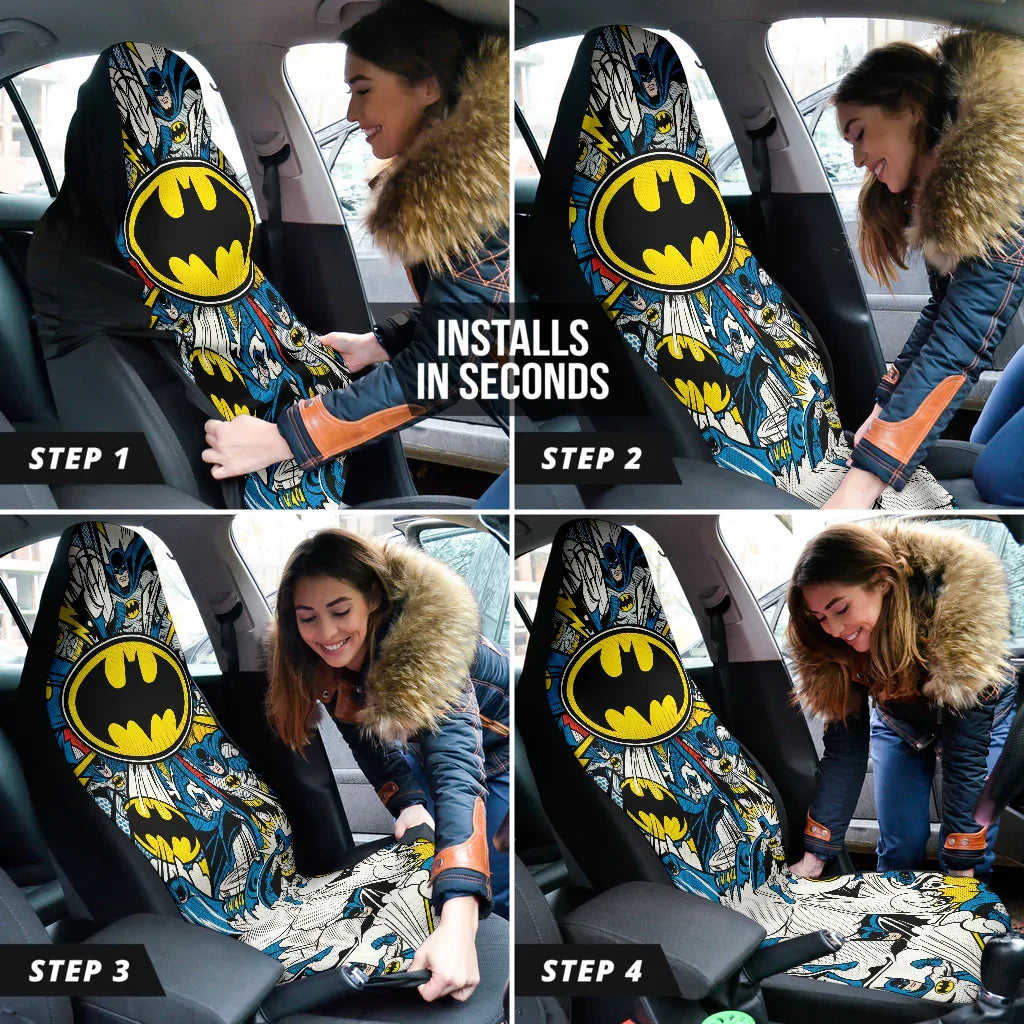 Batman Front Car Seat Covers - Car Accessories - PersonalizedFury