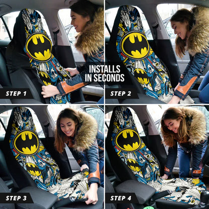 Batman Front Car Seat Covers - Car Accessories - PersonalizedFury