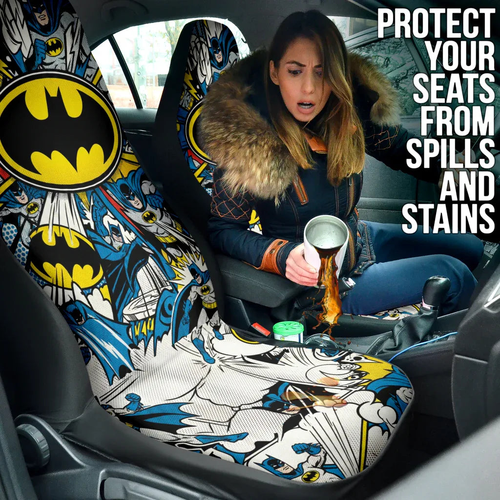 Batman Front Car Seat Covers - Car Accessories - PersonalizedFury