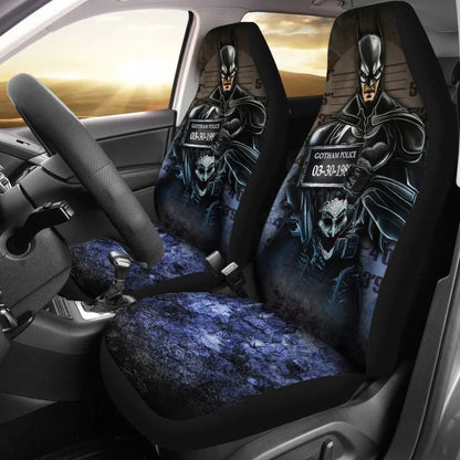 Batman Gotham Police Dc Comics Car Seat Covers Universal Fit - PersonalizedFury