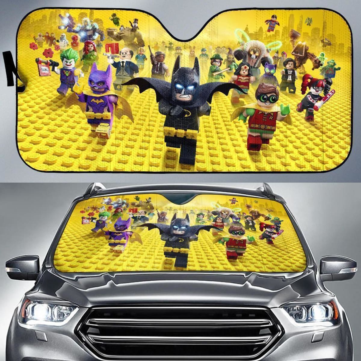 Batman Lego Team Auto Sun Shade Nh07 Universal Fit 111204