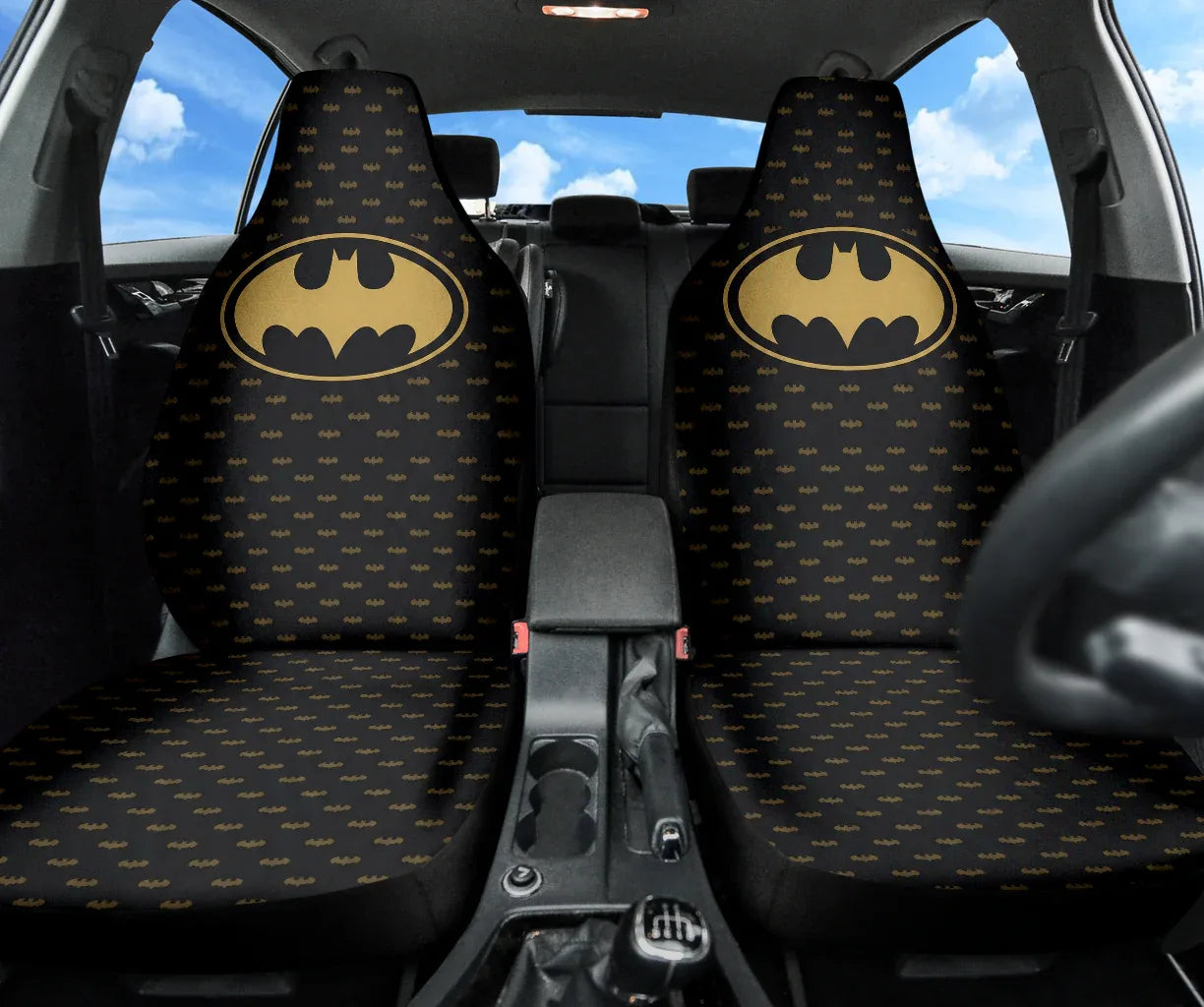 Batman Superhero Car Seat Covers - Vehicle Accessories - PersonalizedFury