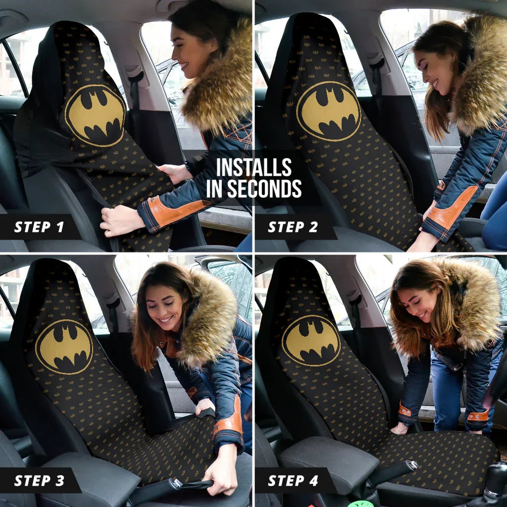 Batman Superhero Car Seat Covers - Vehicle Accessories - PersonalizedFury