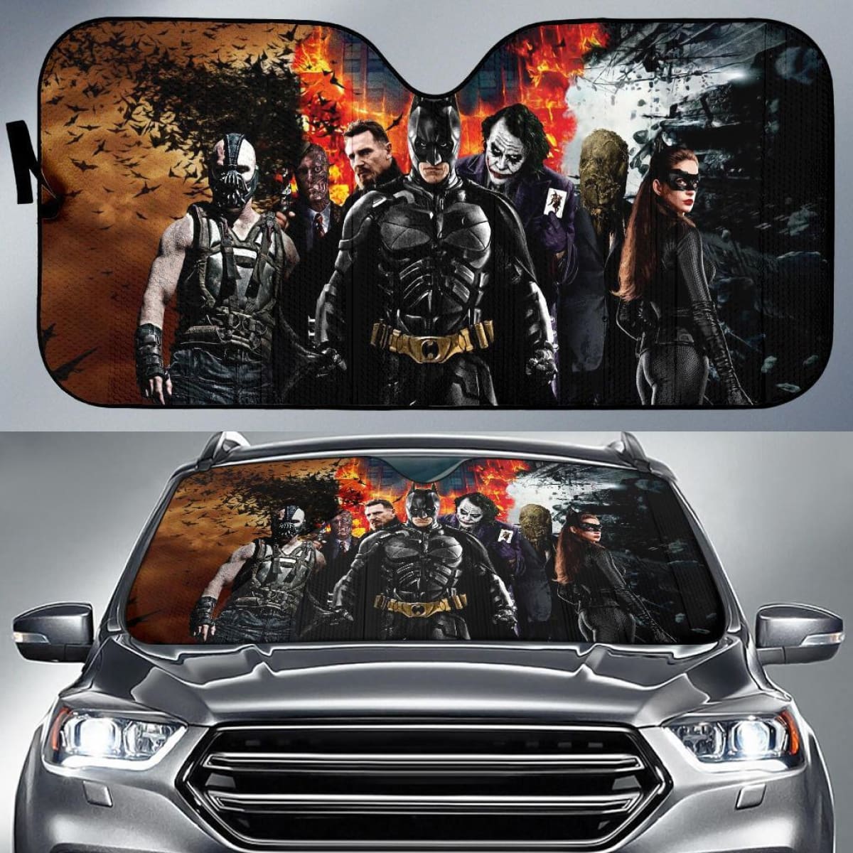 Batman Team Car Sun Shade Universal Fit 225311