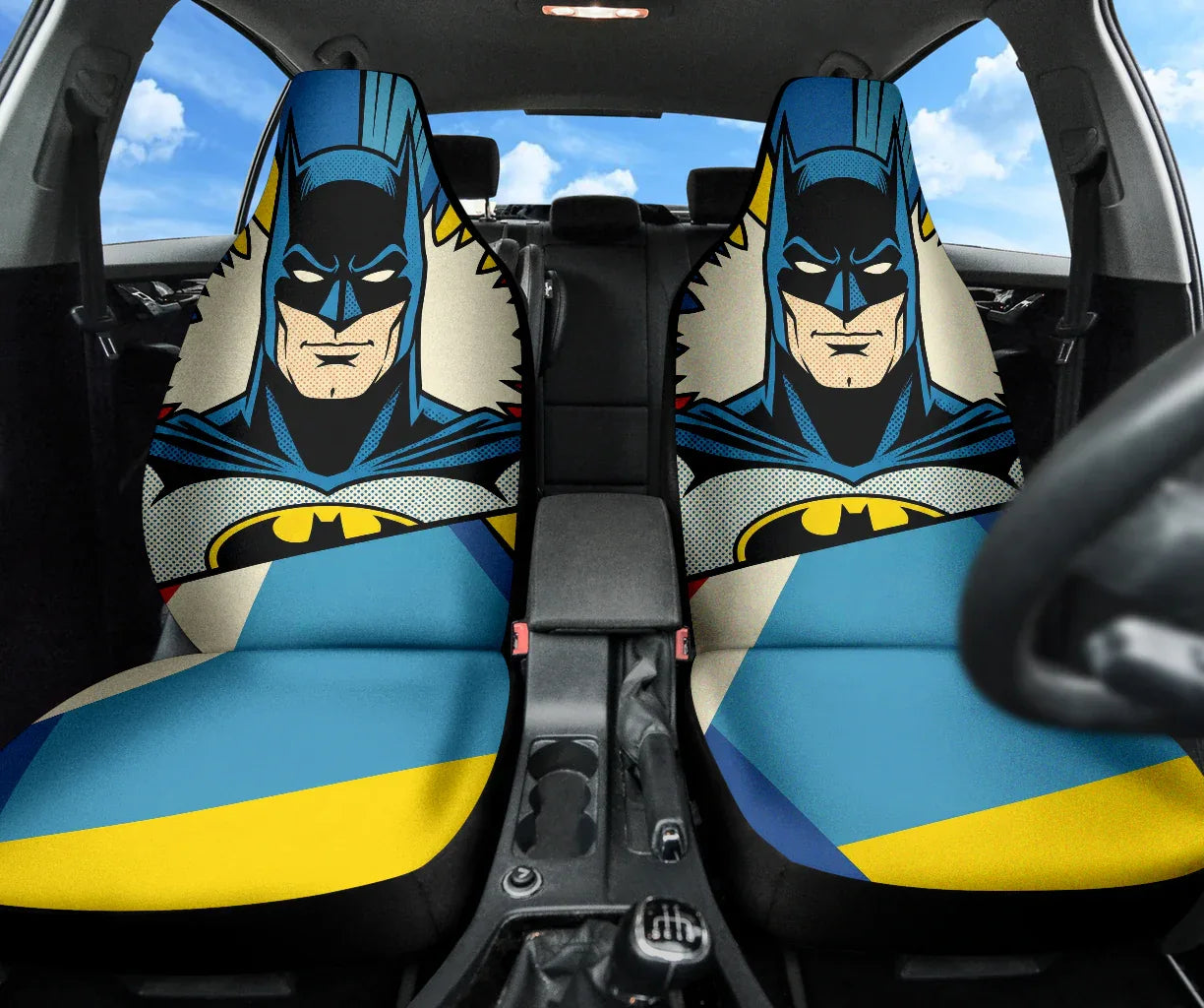 Batman Themed Car Seat Covers for Cars - PersonalizedFury