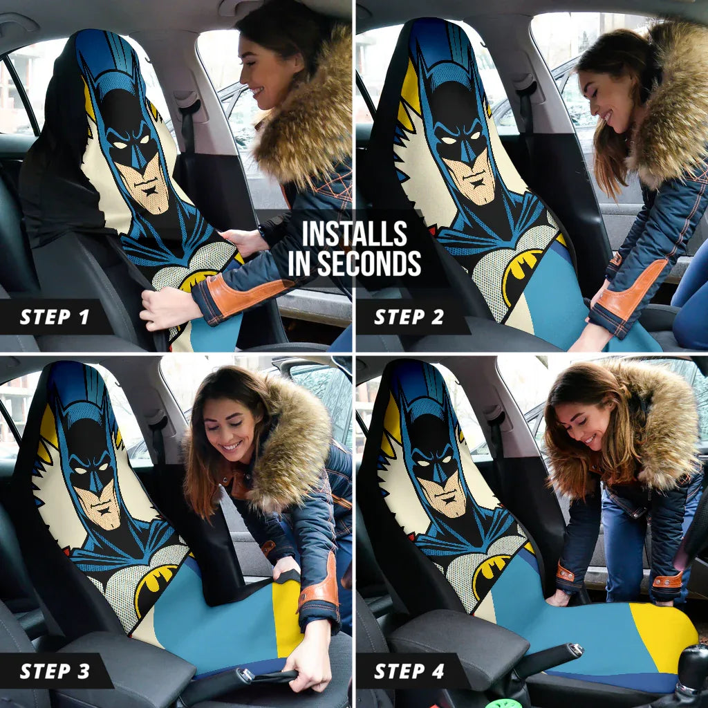Batman Themed Car Seat Covers for Cars - PersonalizedFury