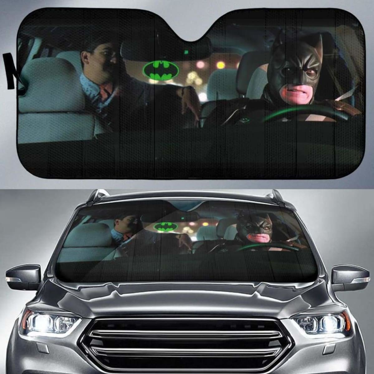 Batman  Urber Funny Car Sun Shades 918b Universal Fit