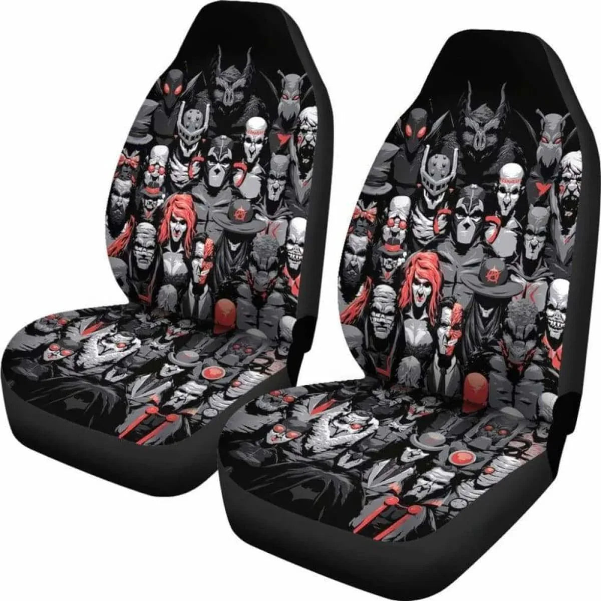 Batman Villains Car Seat Covers Universal Fit - PersonalizedFury