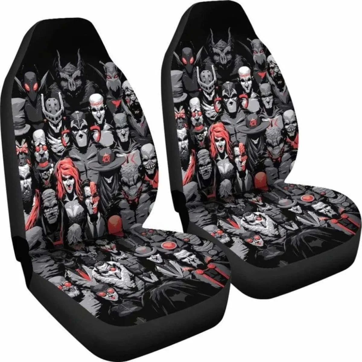 Batman Villains Car Seat Covers Universal Fit - PersonalizedFury