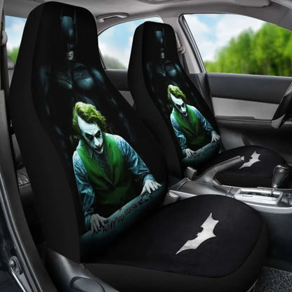 Batman Vs Joker The Dark Knight Seat Covers Universal Fit - PersonalizedFury