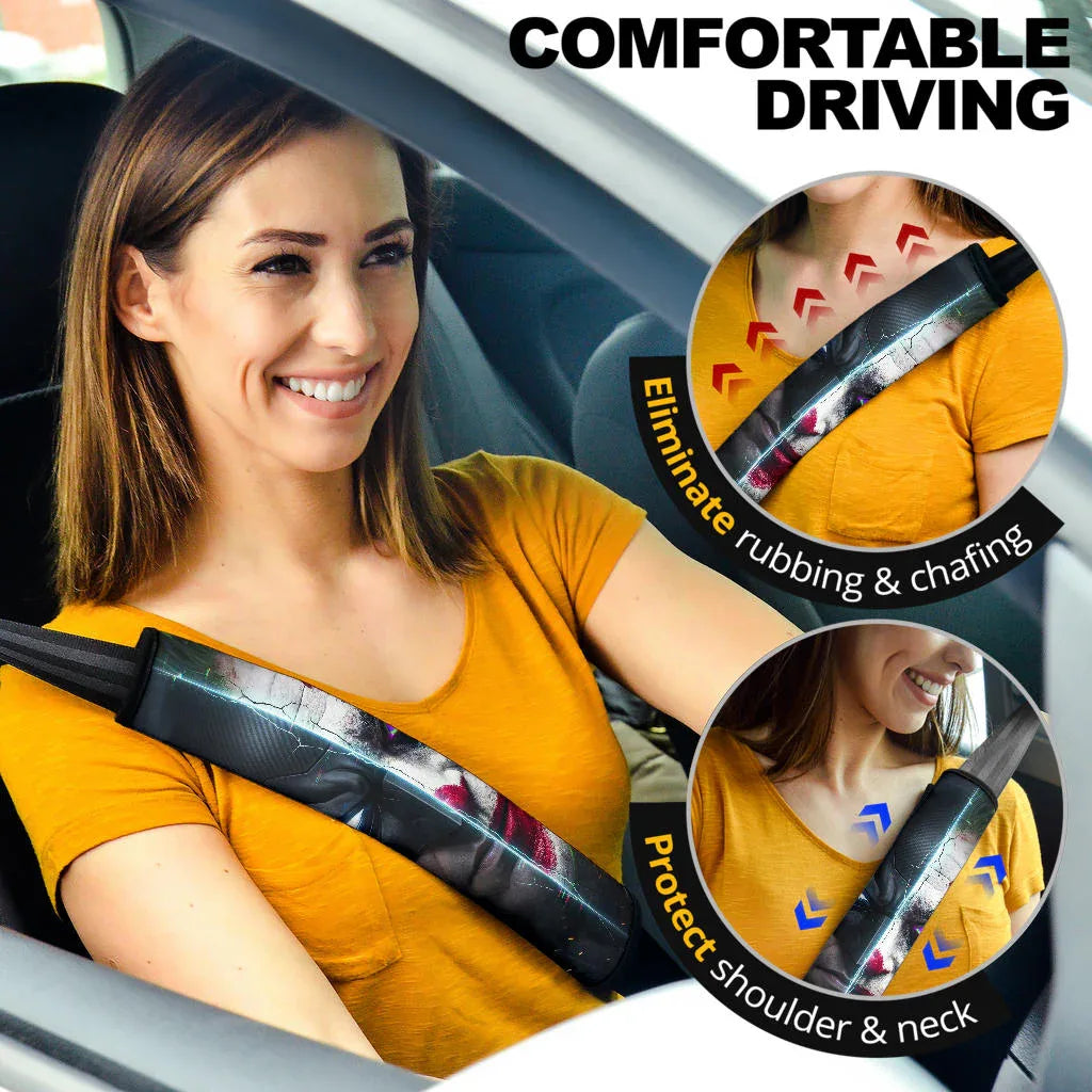 Batman and Joker Car Seat Belt Covers - PersonalizedFury