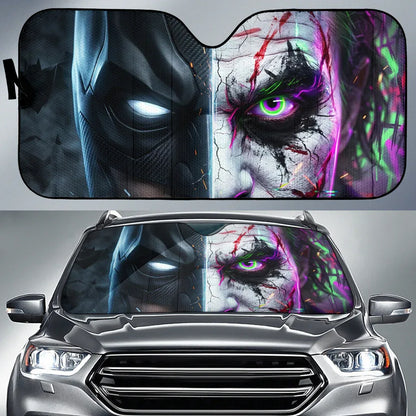 Batman and Joker Eyes Auto Car Sun Shade Batman Car Accessories - PersonalizedFury