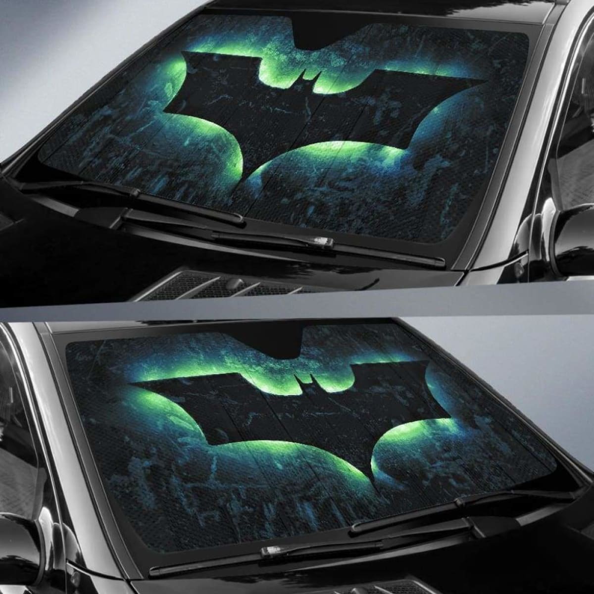 Batman logo windshield sun shade 918b Universal Fit