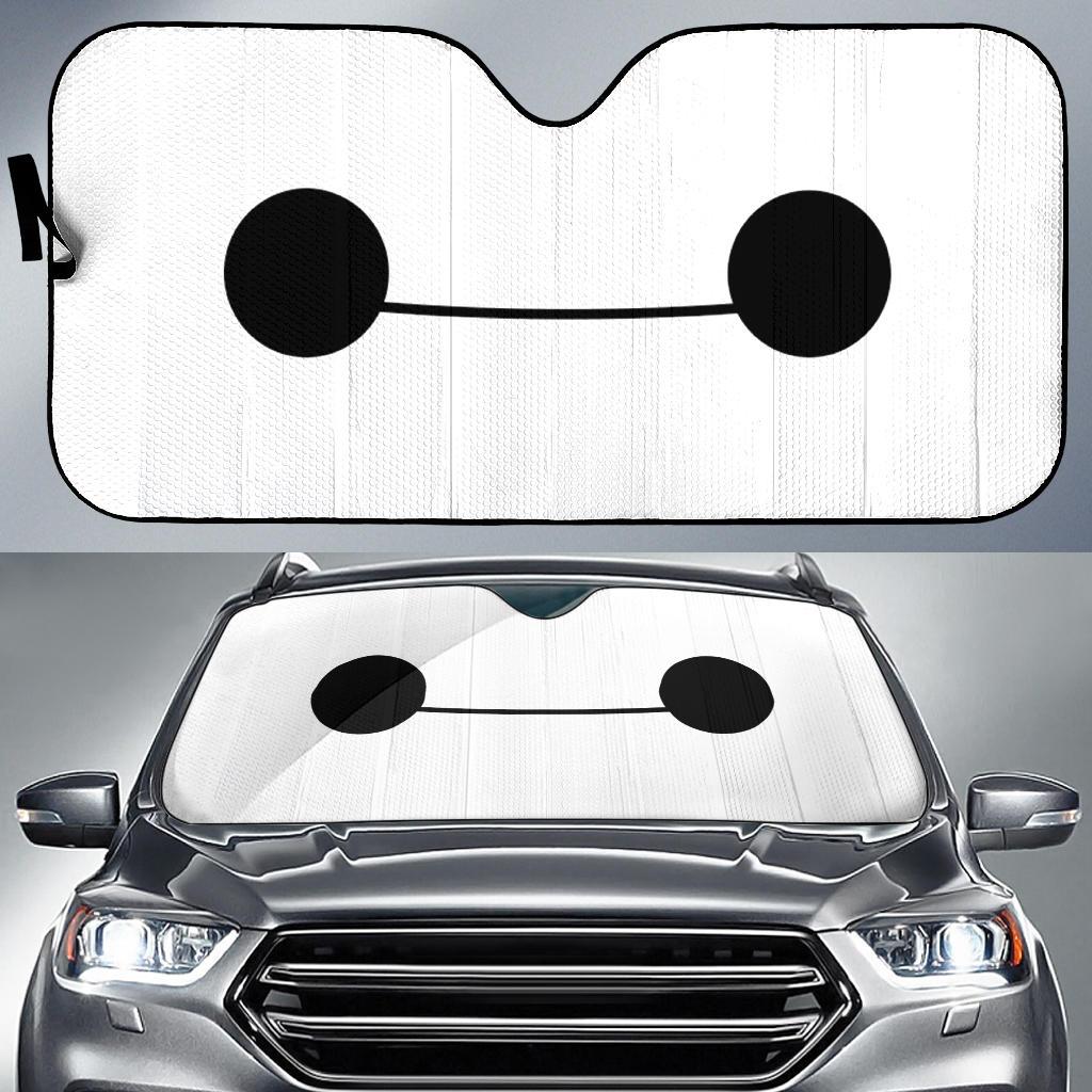 Baymax Face Funny Car Sun Shades