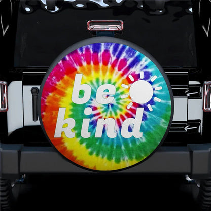 Be Kind Tie Dye Camping Custom Jeep Car Spare Tire Cover