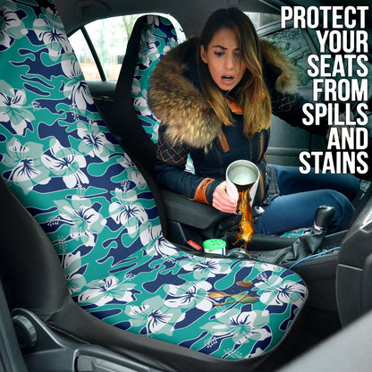 Beach Flower Pattern Car Seat Covers Car Accessories Ci220421-07