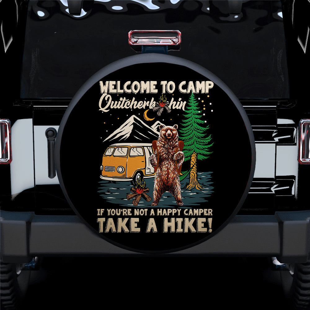 Bear Van Hippie Quitcherbitchin Happy Car Spare Tire Cover