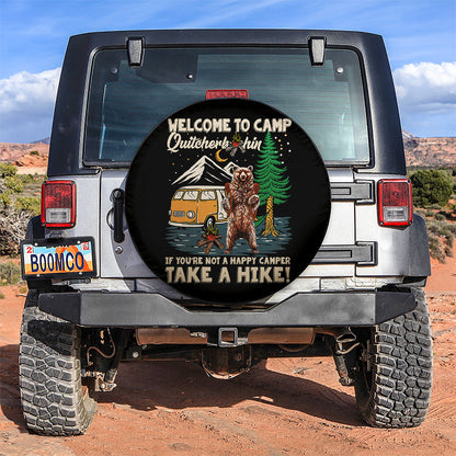Bear Van Hippie Quitcherbitchin Happy Car Spare Tire Cover