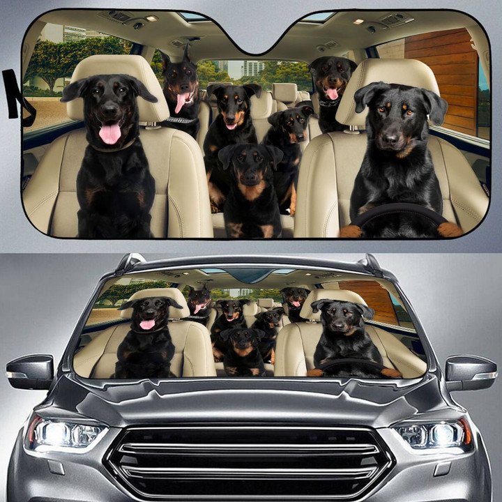 Beauceron Car All Over Printed 3D Sun Shade