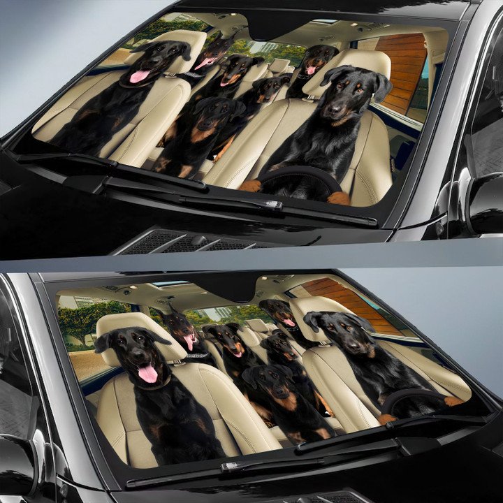 Beauceron Car All Over Printed 3D Sun Shade