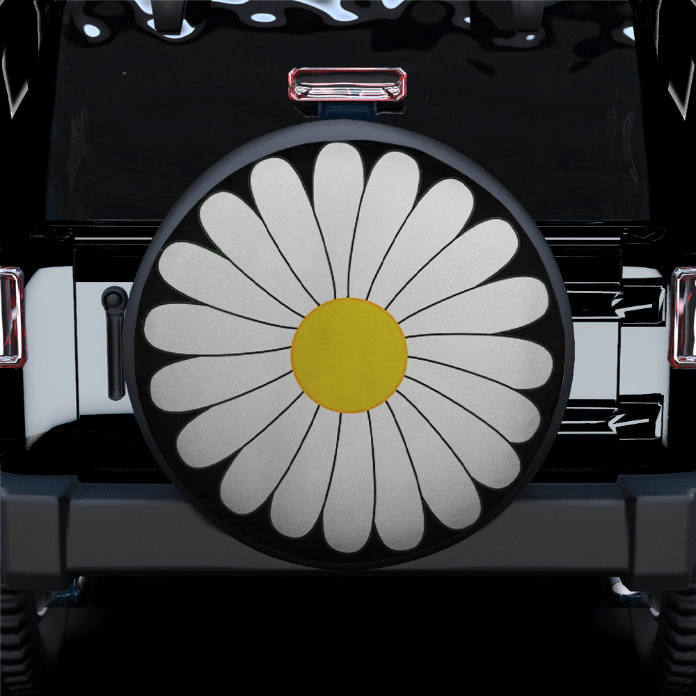 Beautiful Daisy Flower Jeep Car Spare Tire Cover