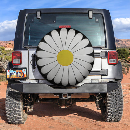 Beautiful Daisy Flower Jeep Car Spare Tire Cover