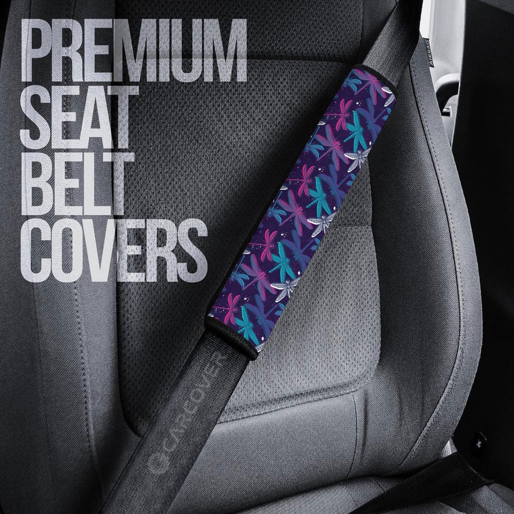 Beautiful Dragonfly Seat Belt Covers Custom Animal Car Accessories