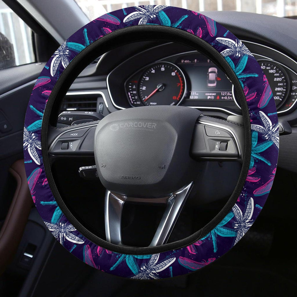 Beautiful Dragonfly Steering Wheel Covers Custom Dragonfly Car Accessories