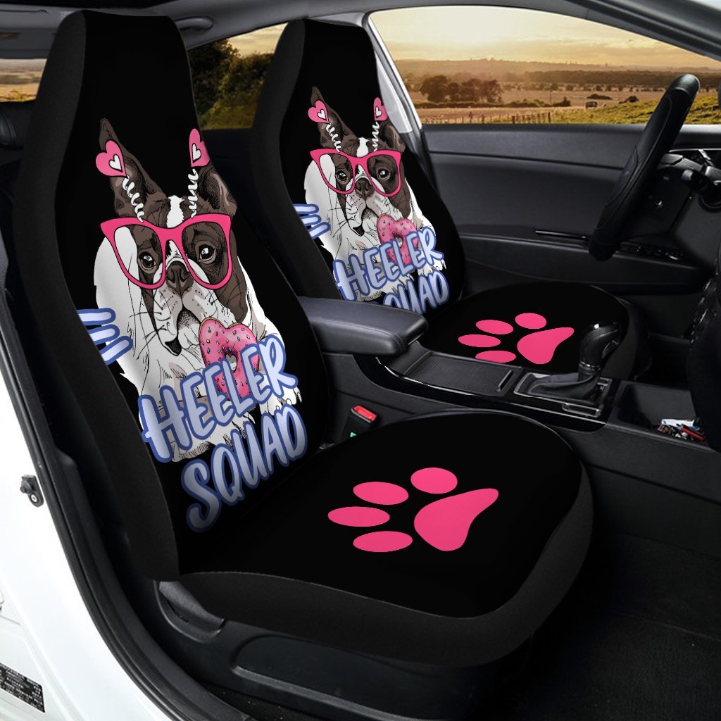 Beautiful French Bulldog Car Seat Covers Custom Car Accessories For Dog Owner