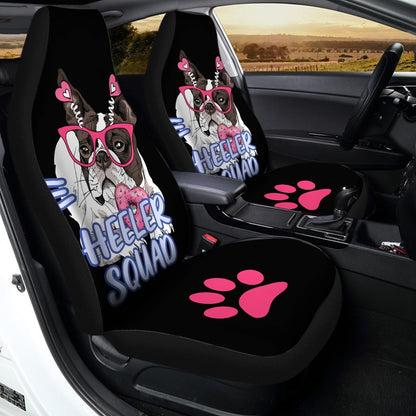 Beautiful French Bulldog Car Seat Covers Custom Car Accessories For Dog Owner