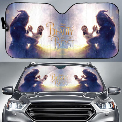 Beauty And The Beast Auto Sun Shade Nh06 Universal Fit 111204