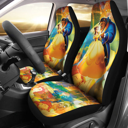 Beauty And The Beast Car Seat Covers Custom For Fans Ci221212-05