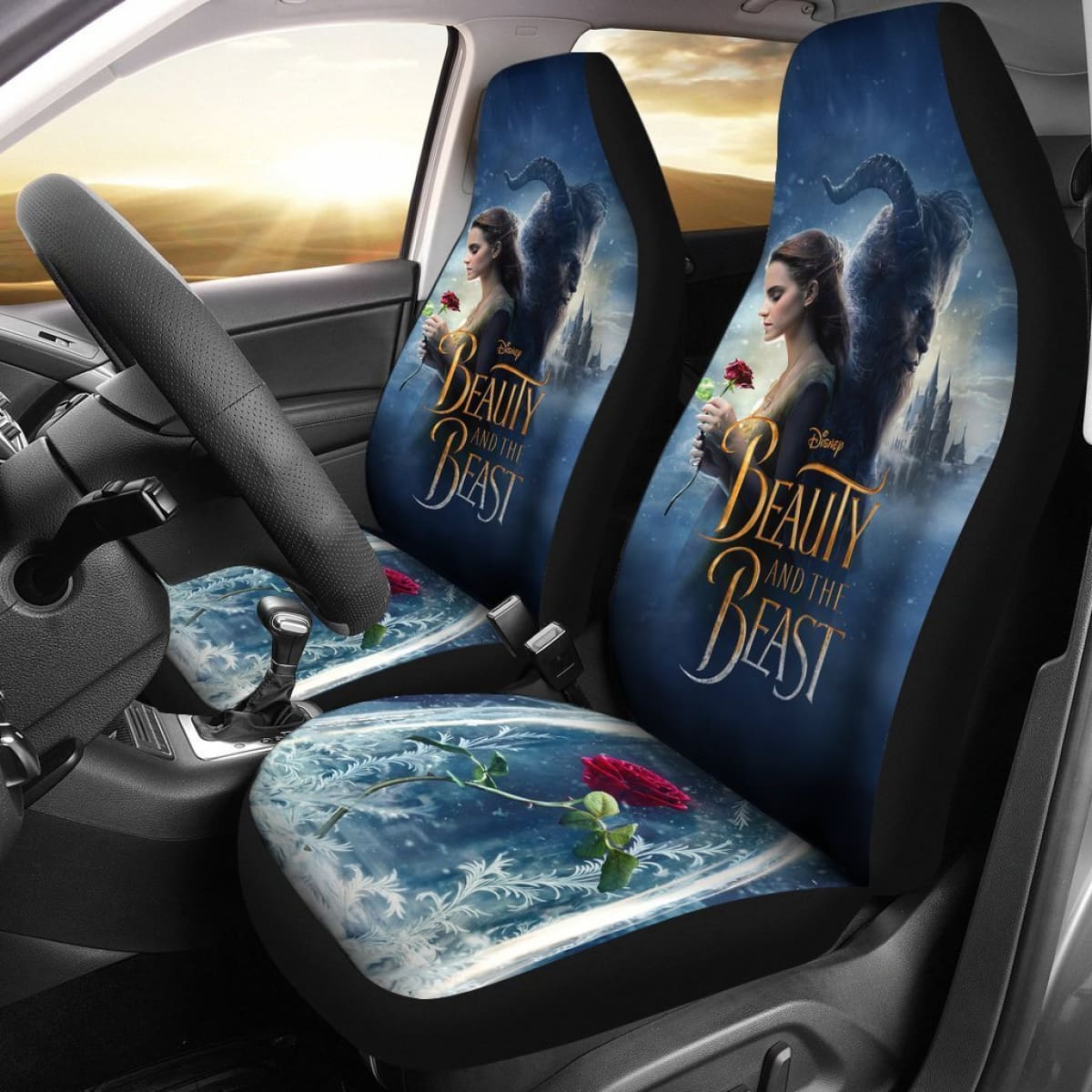Beauty And The Beast Car Seat Covers Fan Gift Nh06 Universal Fit 225721