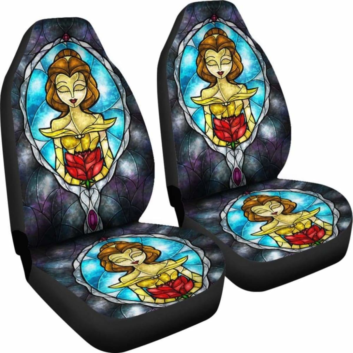 Beauty And The Beast 2018 Car Seat Covers 2 Universal Fit
