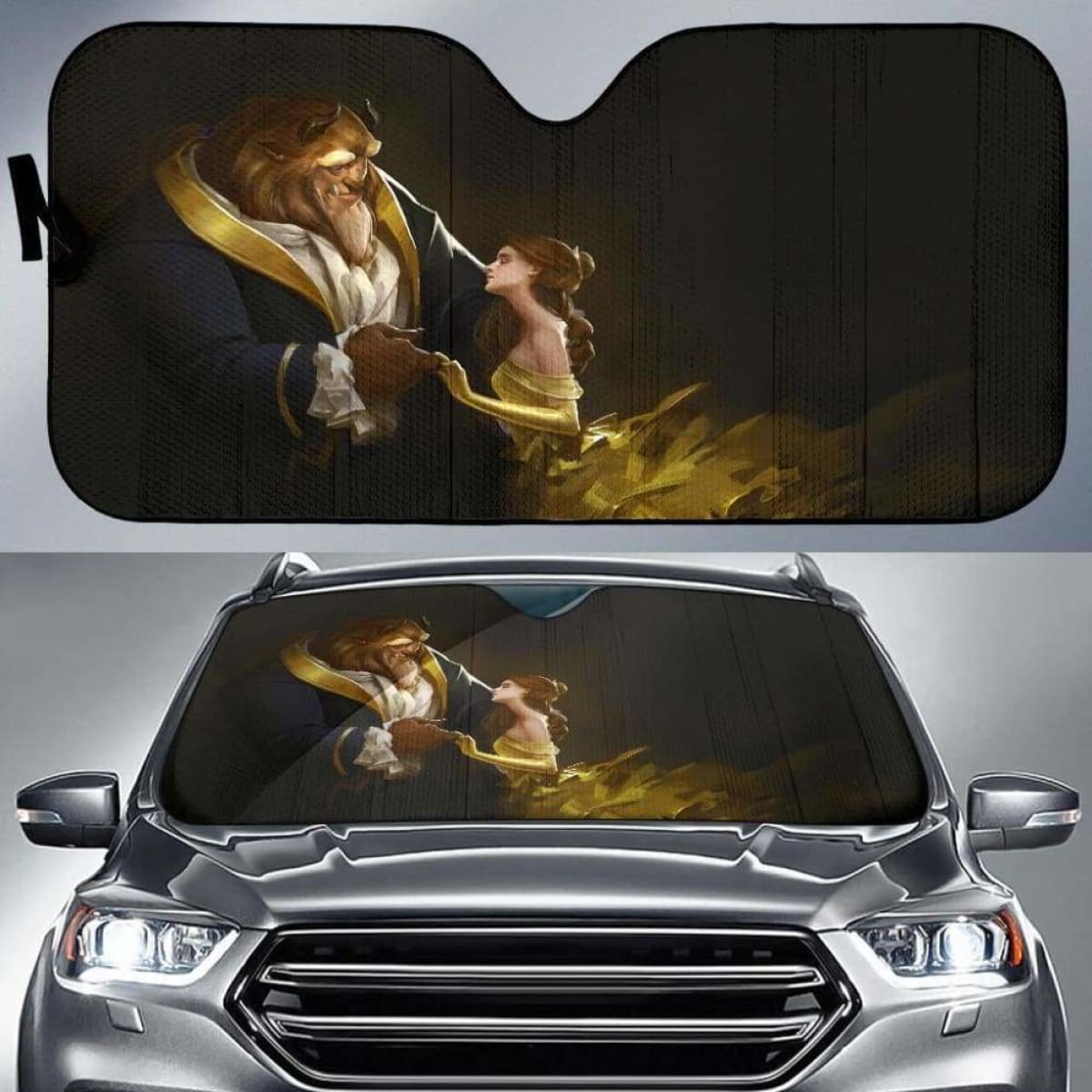 Beauty And The Beast Car Sun Shades 918b Universal Fit
