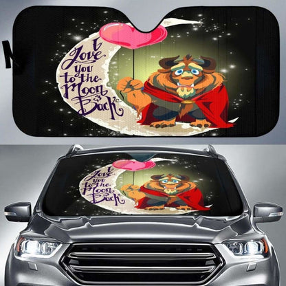 Beauty And The Beast Funny Car Sun Shades 918b Universal Fit