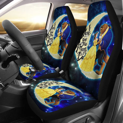 Beauty and The Beast Art Car Seat Covers Cartoon Fan Gift H041420 Universal Fit 084218